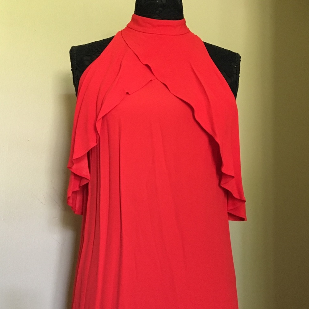 Red Zara dress